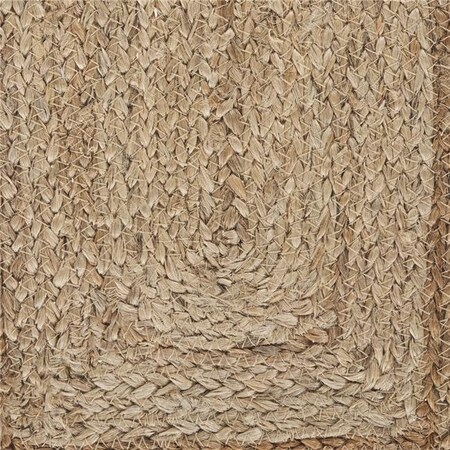Lr Resources LR Resources NATUR04194TBL1468 Bordered Jute Table Runner; Tan Bleach NATUR04194TBL1468